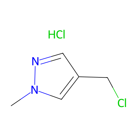 1-甲基-4-(氯甲基)吡唑盐酸盐结构图