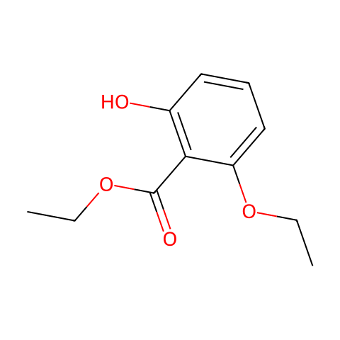 6-乙氧基-2-羟基苯甲酸乙酯结构图