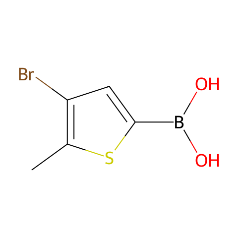 3-溴-2-甲基-5-噻吩硼酸结构图