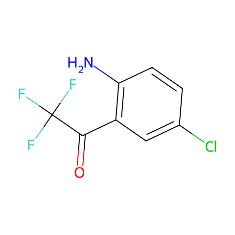 1-(2-氨基-5-氯苯基)-2,2,2-三氟乙酮结构图