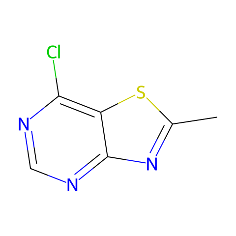7-Chloro-2-methylthiazolo[4,5-d]pyrimidine结构图