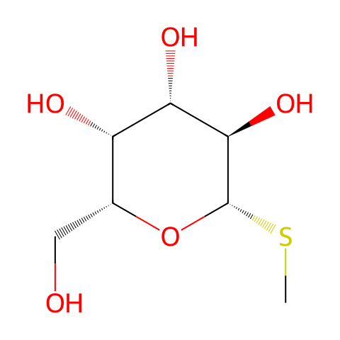 甲基-1-硫代-Β-D-半乳糖苷结构图