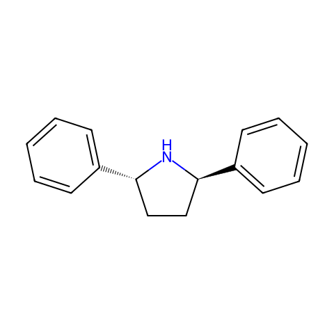 (2R,5R)-2,5-二苯基吡咯烷结构图