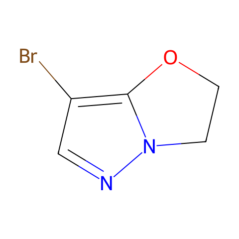 7-bromo-2,3-dihydropyrazolo[5,1-b]oxazole结构图