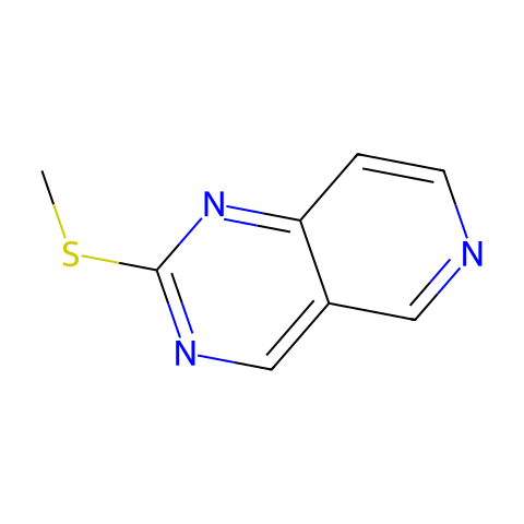 2-methylsulfanylpyrido[4,3-d]pyrimidine结构图