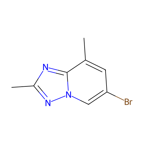 6-bromo-2,8-dimethyl-[1,2,4]triazolo[1,5-a]pyridine结构图