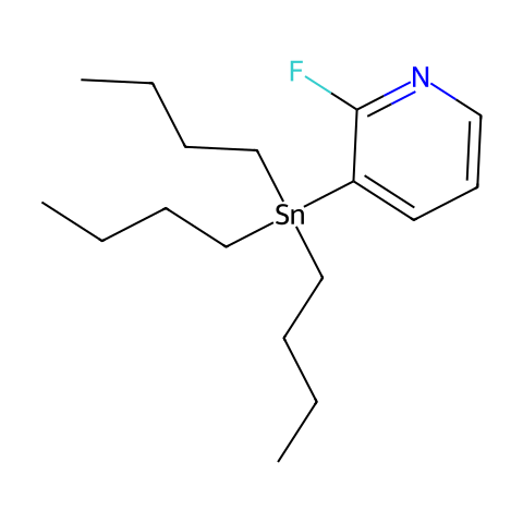 2-氟-3-(三正丁基锡)吡啶结构图