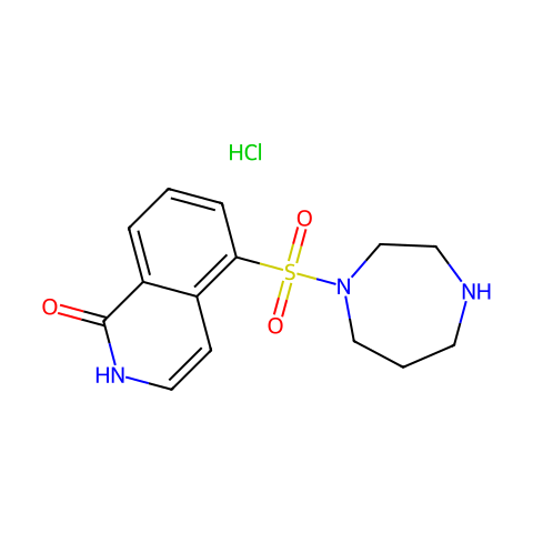 HYDROXYFASUDIL MONOHYDROCHLORIDE结构图