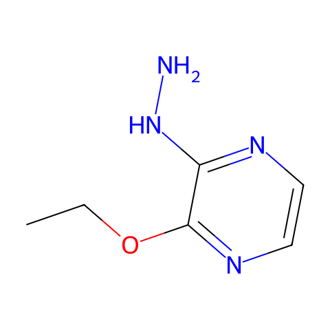 2-Ethoxy-3-hydrazinylpyrazine结构图