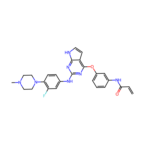 艾维替尼（AC0010）结构图