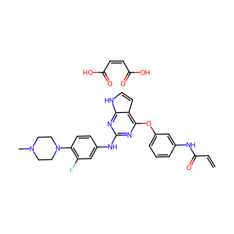 Avitinib (maleate)结构图
