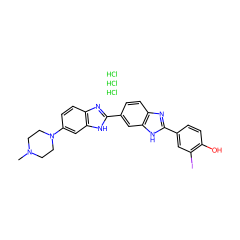 Hoechst 33342 analog 2 trihydrochloride结构图