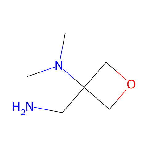 3-(aminomethyl)-N,N-dimethyloxetan-3-amine结构图
