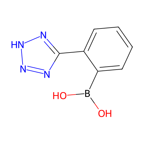 2-(四唑-5-基)苯硼酸结构图