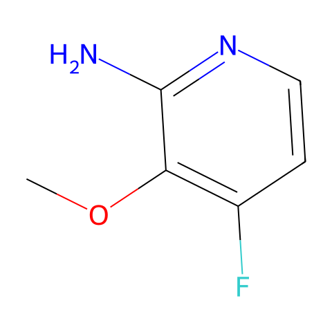 4-fluoro-3-methoxy-pyridin-2-amine结构图