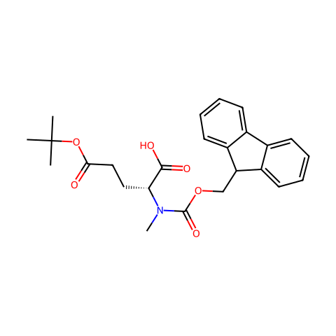FMOC-N-ME-D-GLU(OTBU)-OH结构图