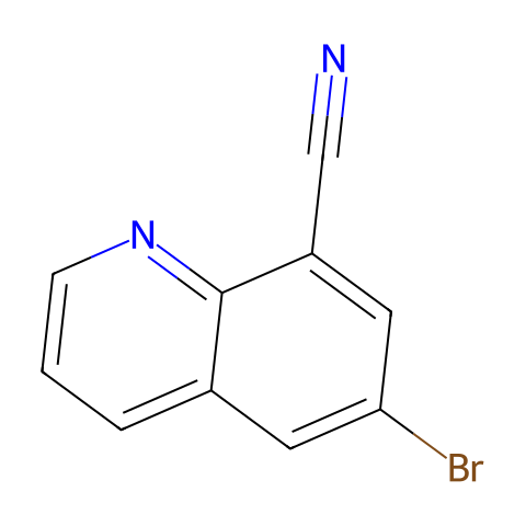 6-bromoquinoline-8-carbonitrile结构图