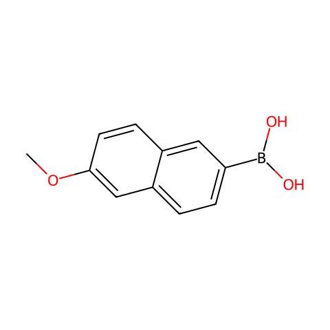 6-甲氧基-2-萘硼酸结构图