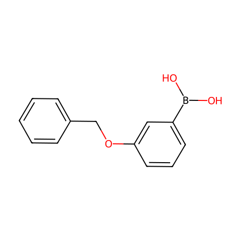 3-苄氧基苯硼酸 (含不同量的酸酐)结构图