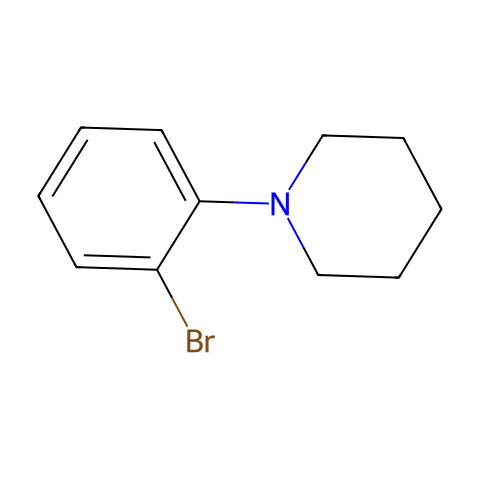 1-(2-溴苯基)哌啶结构图