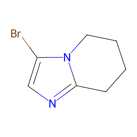 3-Bromo-5,6,7,8-tetrahydroimidazo[1,2-a]pyridine结构图