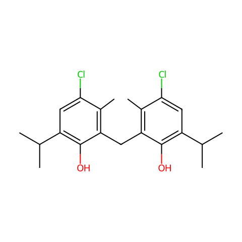 双氯麝酚结构图