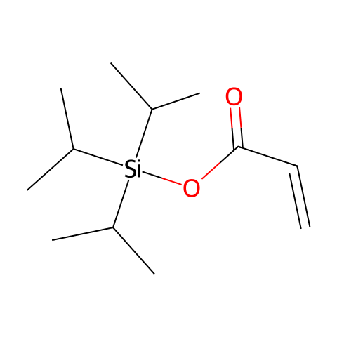 丙烯酸三异丙基硅酯 (含稳定剂BHT)结构图