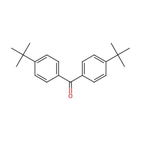 二(4-叔丁基苯基)甲酮结构图