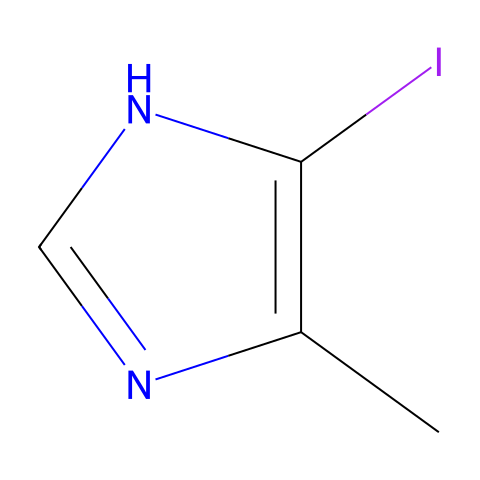 5(4)-碘-4(5)-甲基-咪唑结构图