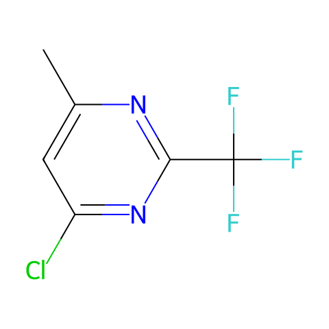 4-氯-6-甲基-2-三氟甲基嘧啶结构图