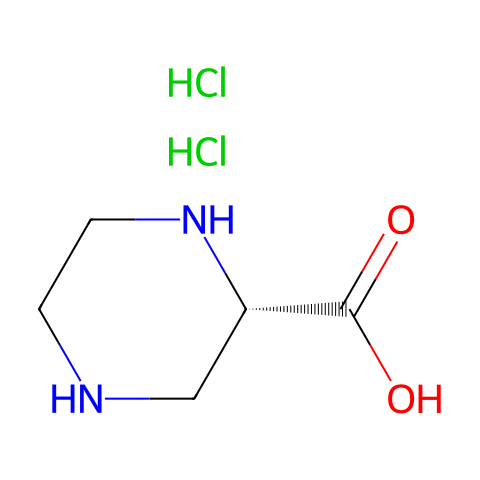 (S)-哌嗪-2-羧酸二盐酸盐结构图