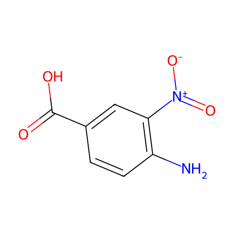 4-氨基-3-硝基苯甲酸结构图