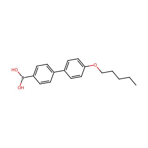 4'-戊氧基联苯基-4-硼酸 (含不同量的酸酐)结构图