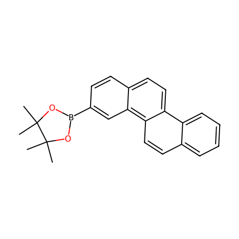 2-(苯并菲-3-基)-4，4，5，5-四甲基-1，3，2-二氧硼杂环戊烷结构图