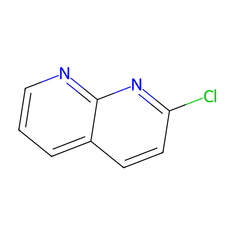 2-氯-1，8-萘啶结构图