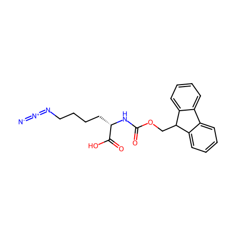 (2S)-N-Fmoc-6-叠氮基己酸结构图