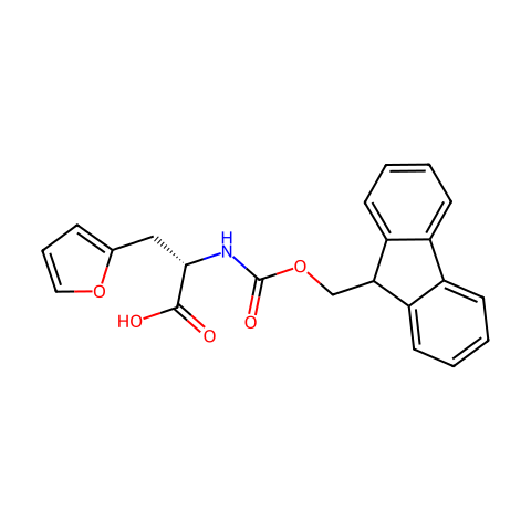Fmoc-β-(2-呋喃基)-Ala-OH结构图