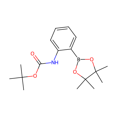 2-(N-Boc-氨基)苯硼酸频哪醇酯结构图