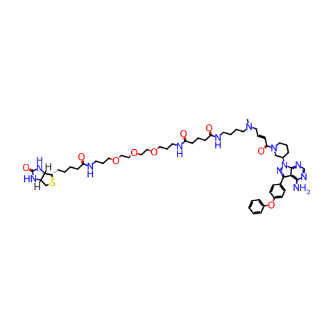 Ibrutinib-biotin结构图