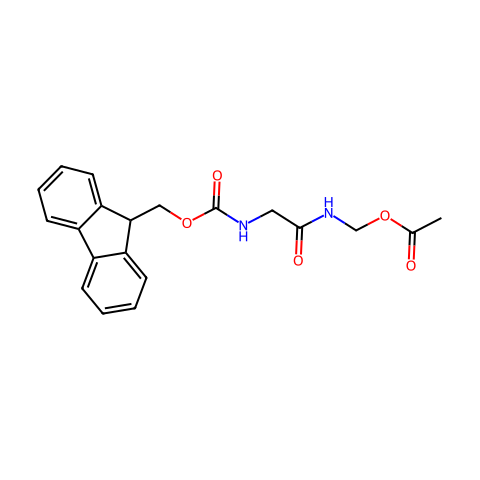 [[2-(9H-fluoren-9-ylmethoxycarbonylamino)acetyl]amino]methyl acetate结构图