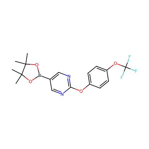 5-(4,4,5,5-Tetramethyl-1,3,2-dioxaborolan-2-yl)-2-(4-(trifluoromethoxy)phenoxy)pyrimidine结构图