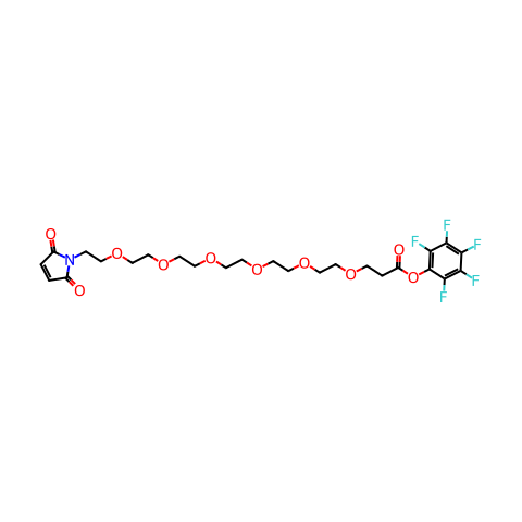 Mal-PEG6-PFP结构图