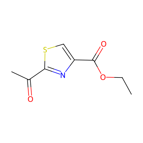 4-Thiazolecarboxylicacid,2-acetyl-,ethylester(9CI)结构图