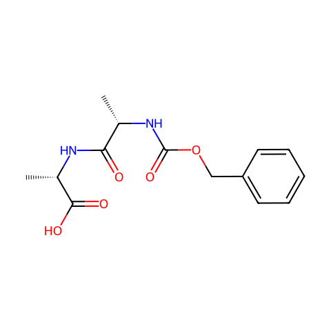 N-(苄氧羰基)-L-丙氨酰-L-丙氨酸结构图