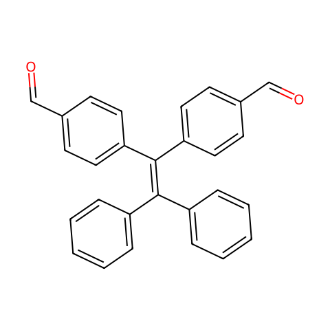 4,4'-(2,2-二苯基乙烯-1,1-二基)二苯甲醛结构图