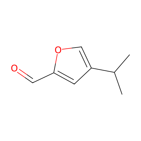 4-isopropylfuran-2-carbaldehyde结构图
