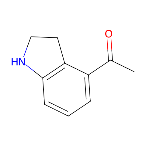 1-(2,3-二氢-1H-吲哚-5-基)-乙酮结构图