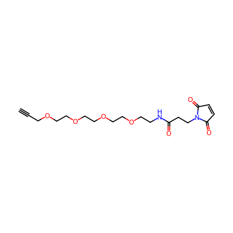 PROPARGYL-PEG4-AMIDO-MAL结构图