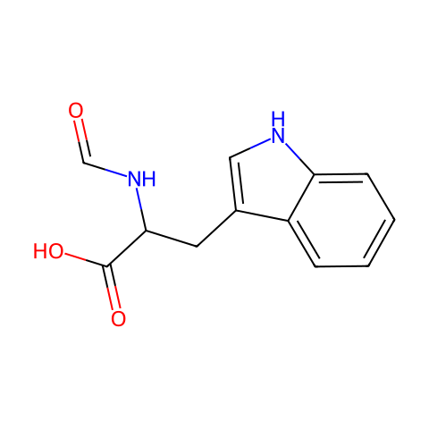 N-甲酰-DL-色氨酸结构图