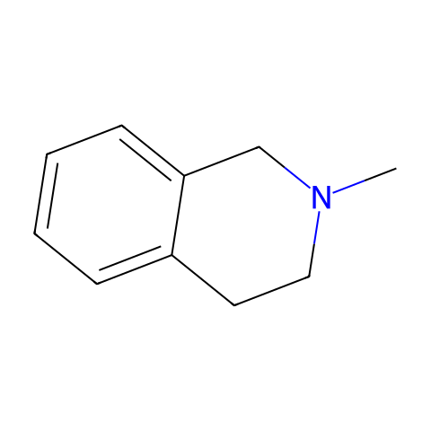 Isoquinoline, 1,2,3,4-tetrahydro-2-methyl-结构图